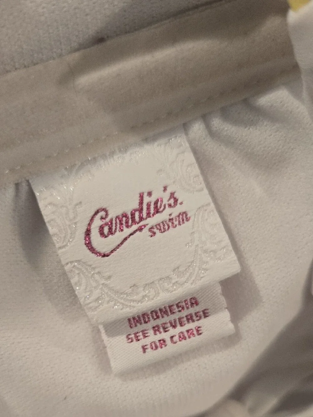 Vintage CANDIE'S Tropical Print Swim Top Size‎ XL